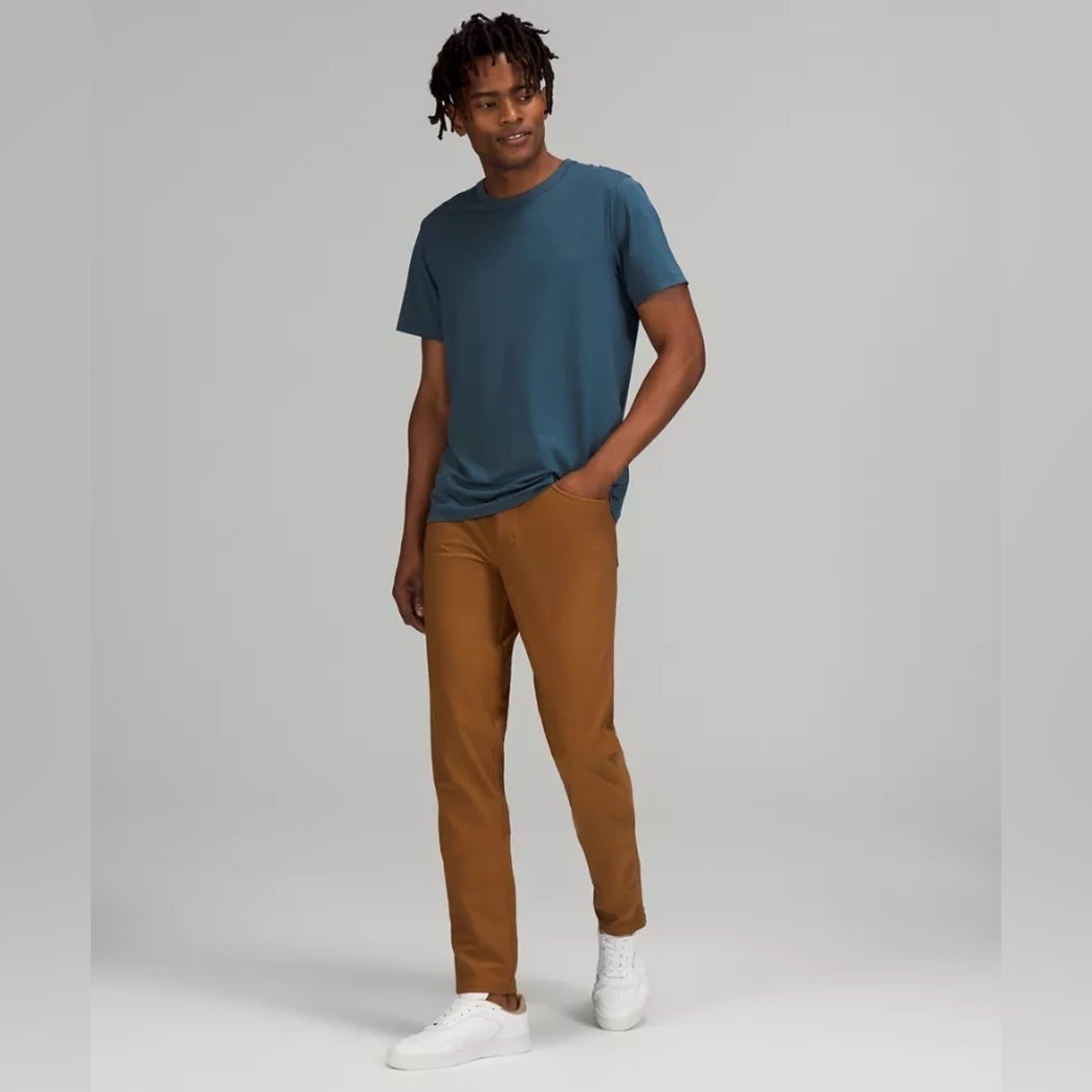 Lululemon ABC Slim-Fit Corduroy Pants Men's Copper Brown Size 31